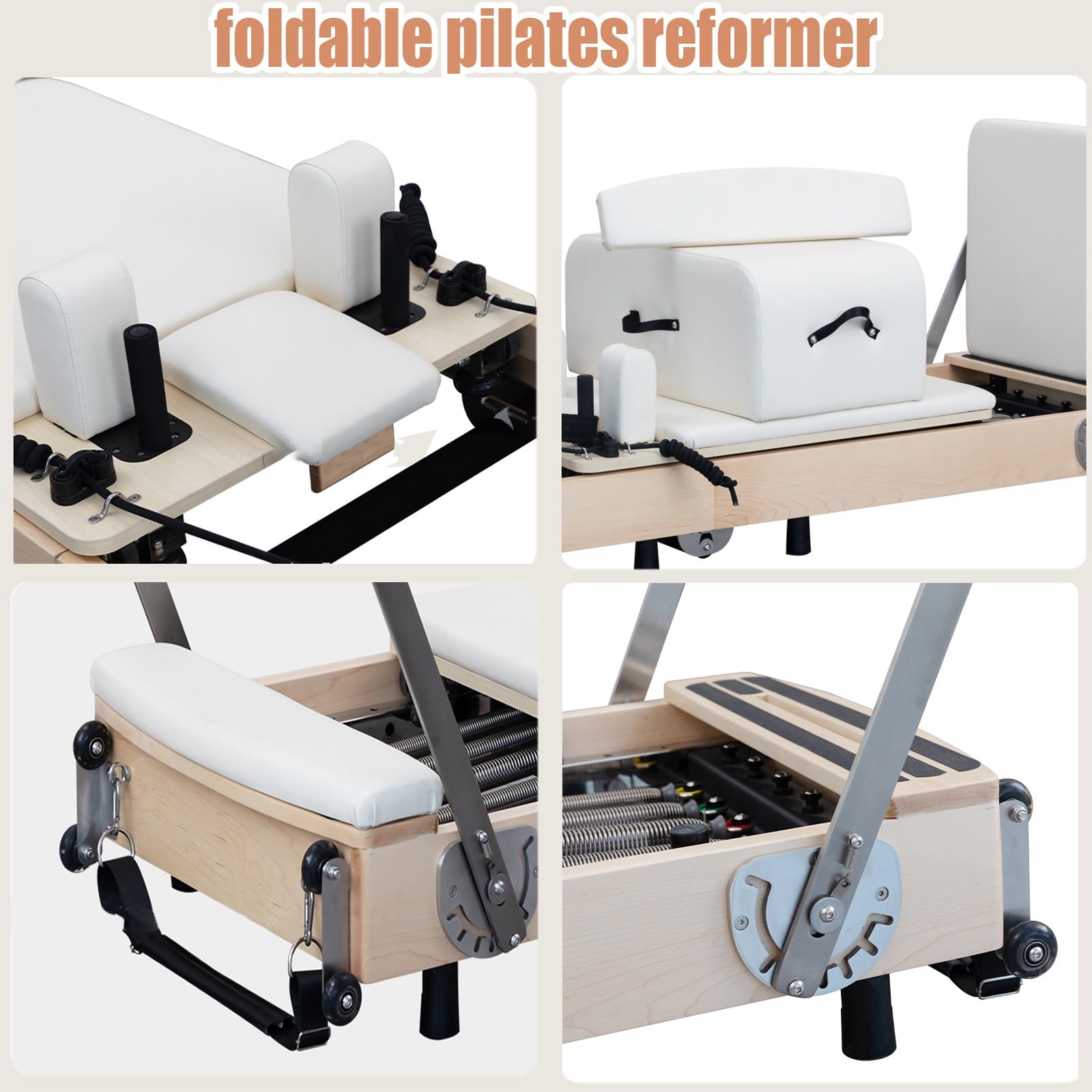 Amazon.co.jp: 多機能ピラティスリフォーマー、スプリング、フットバー